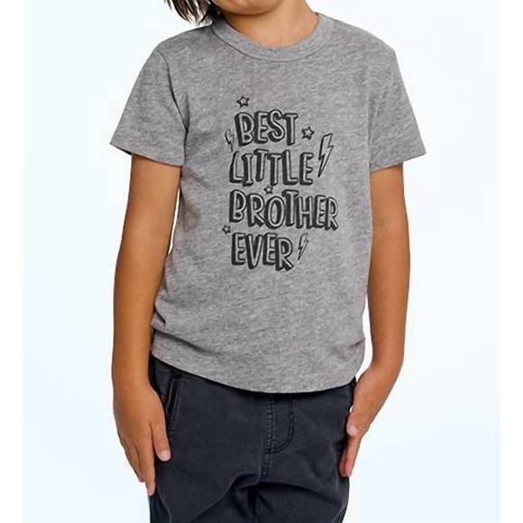 Chaser Shirts & Tops New Chaser Kids Best Little Brother Ever Tshirt In Grey Poshmark